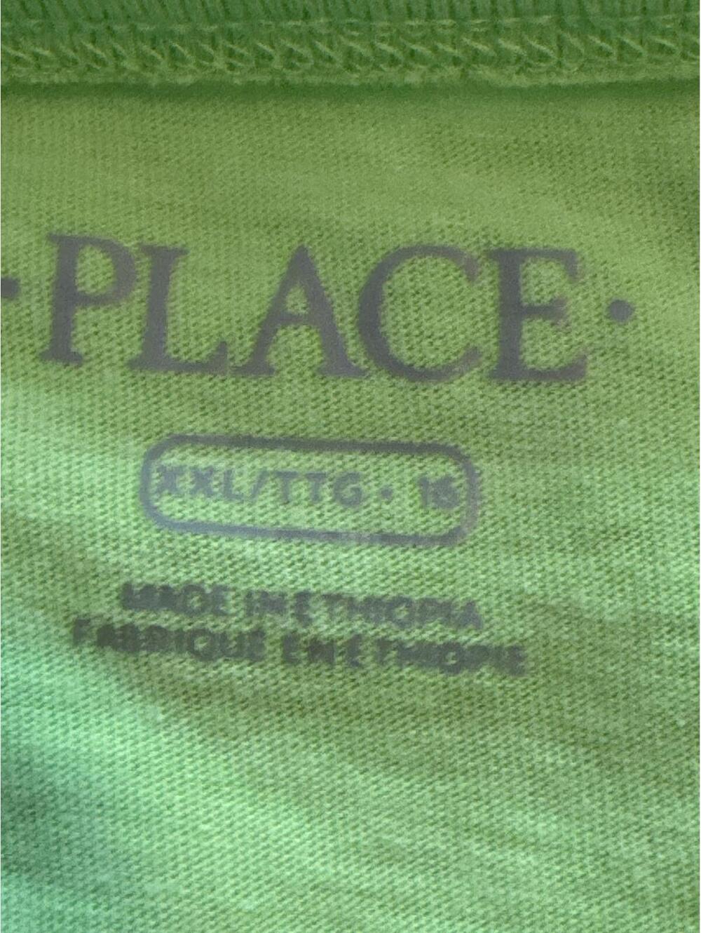 The Children's Place Boys Neon Green Graphic Tee XXL - Picture 3 of 3
